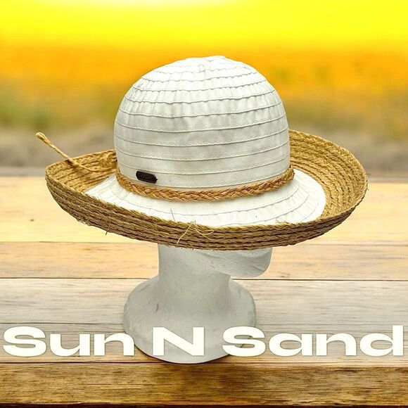Sun N Sand Straw Hat One Size Fits Most Pre-Owned - Picture 1 of 5